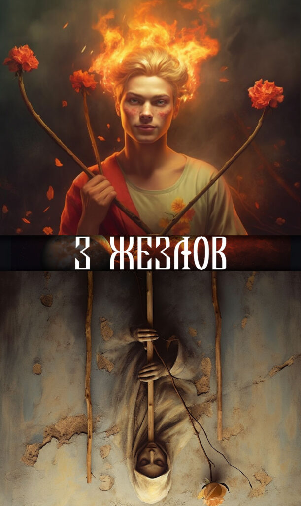 Шут + 3 Жезлов
